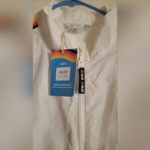 ALDI White Windbreaker  NWT